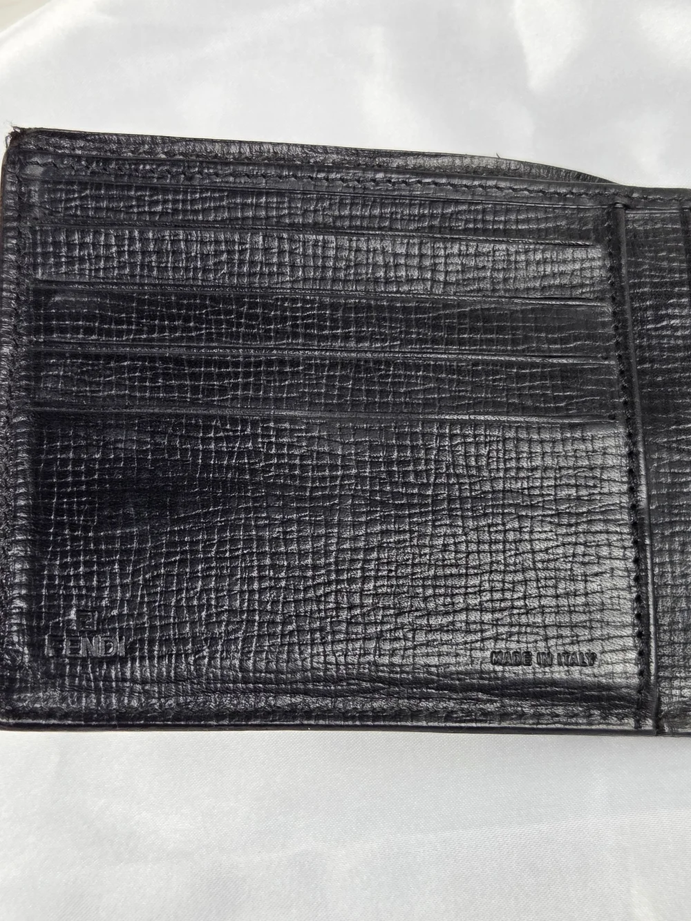 Fendi Black Zucca Coated Canvas Bifold Wallet with Entrupy COA